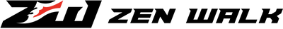 Zen Walk logo with stylized black text and a red accent on the letter Z