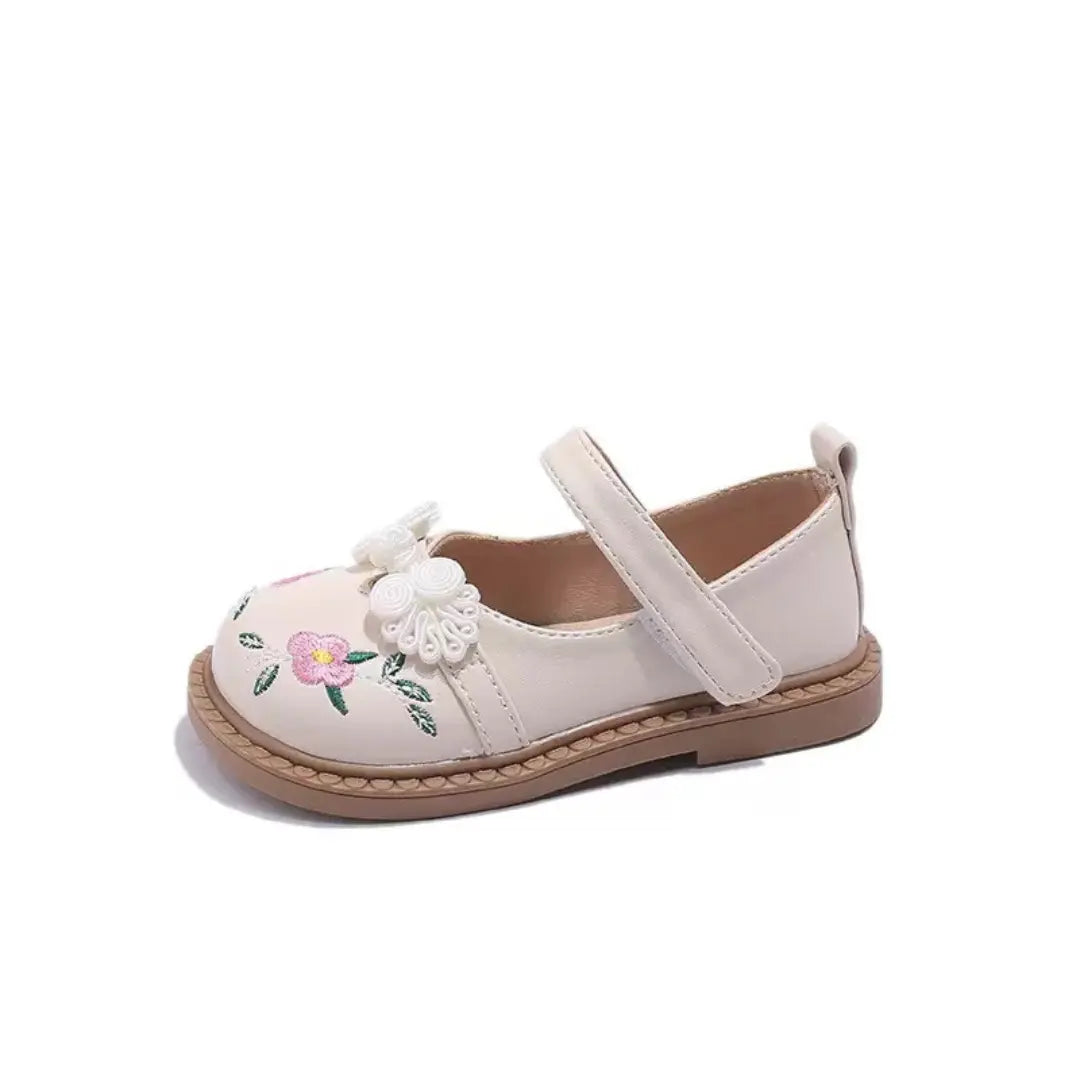 ZenWalk- Floral Elegance Girls Shoes