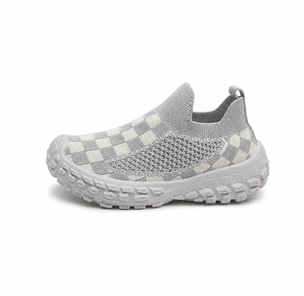ZenWalk- Checker Knit Kids Slip